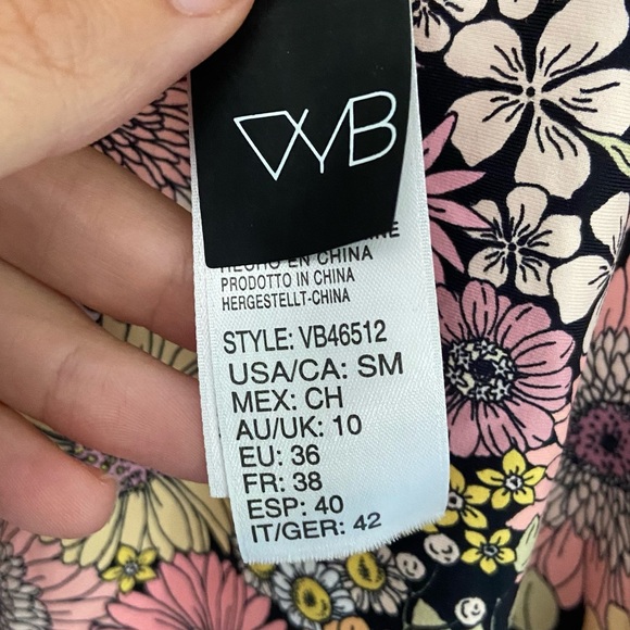 VYB Floral Micro Strap One Piece Swimsuit - Picture 9 of 9